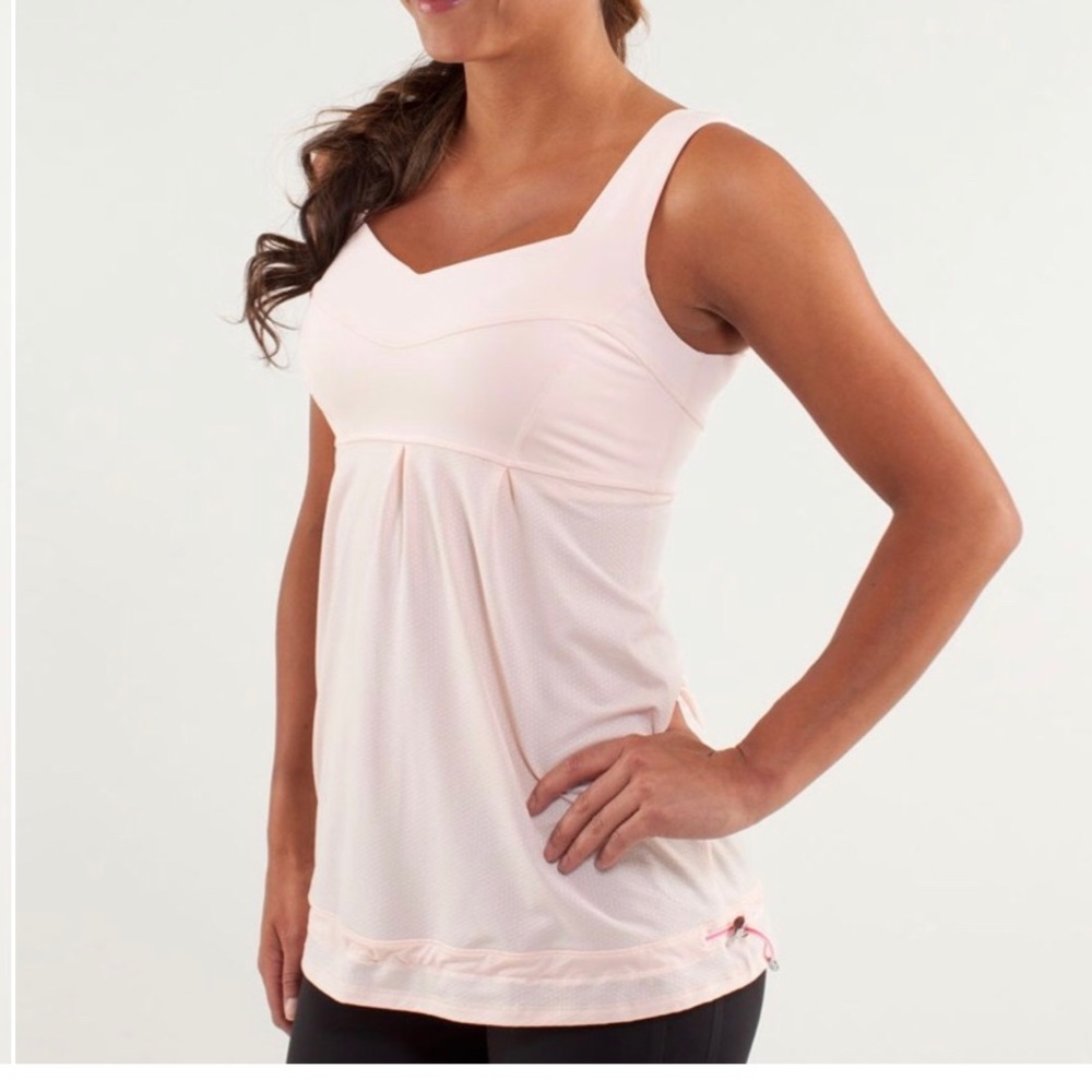 Lululemon Tame Me Tank Top Blush Pink Size 8